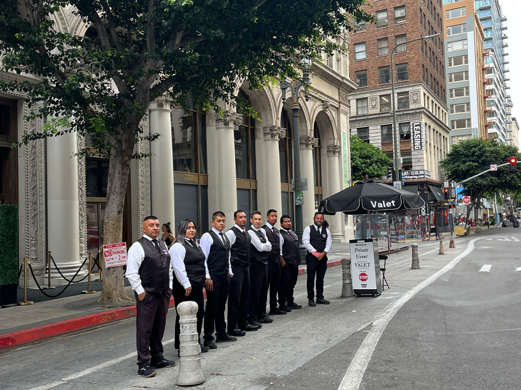 Valet parking in Bel Air for elegant events